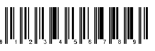 Barcode with Arabic Numerals